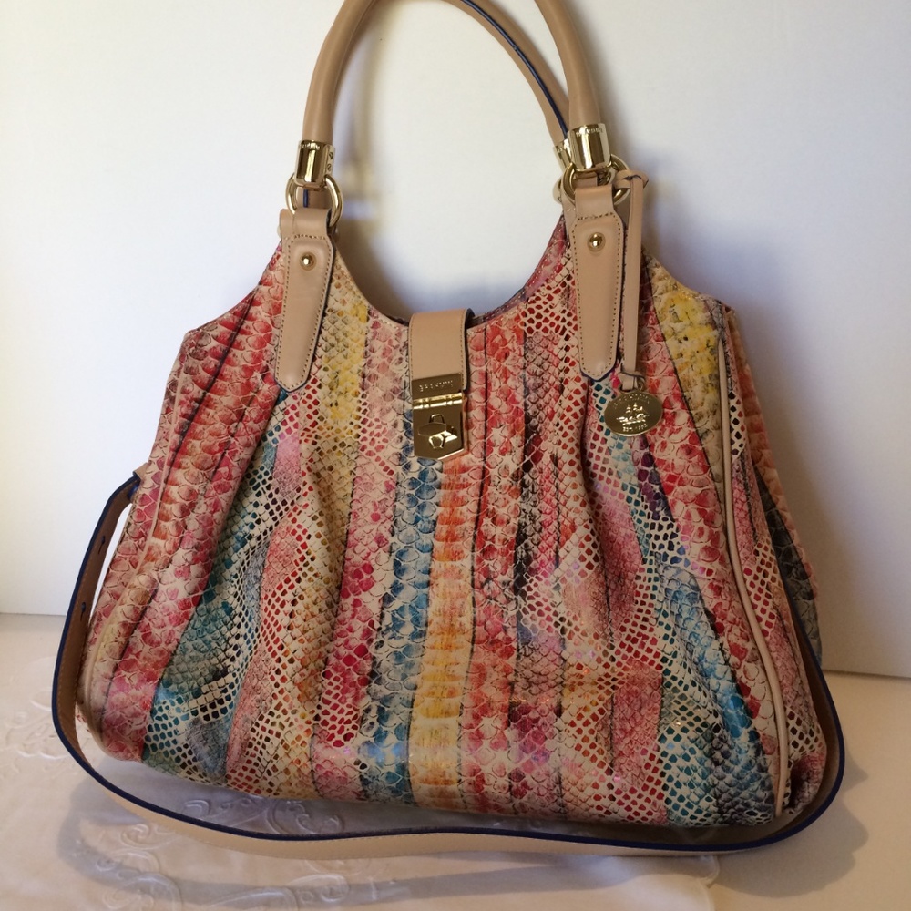 Brahmin Elsa Dove Purse Shoulderbag Satchel